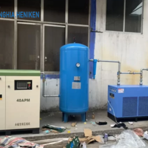 Máy nén khí trục vít biến tần Xinyue 40APM được kết hợp cùng sản phẩm khác