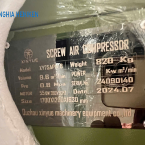 Thông số máy nén khí trục vít biến tần Xinyue 75APM
