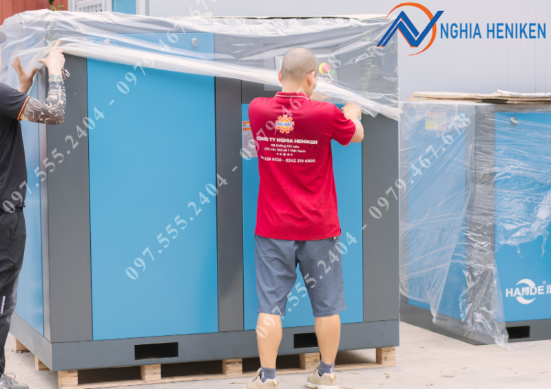 Máy nén khí trục vít Hande HD-75