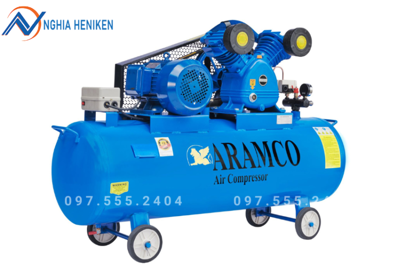 Máy nén khí dây đai Aramco V-0.25/8 3HP 120L 380V