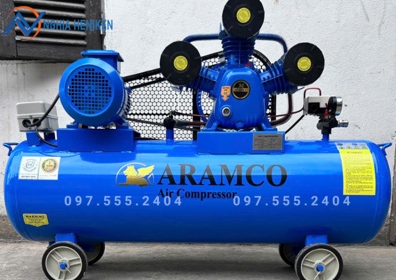 Máy nén khí dây đai Aramco W-0.36/8 4HP 120L 380V