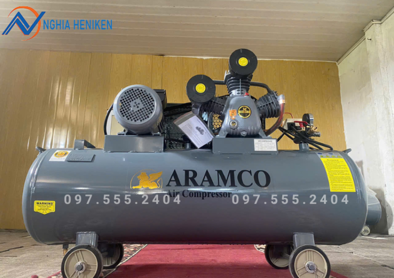 Máy nén khí dây đai Aramco W-0.36/8 4HP 120L 380V