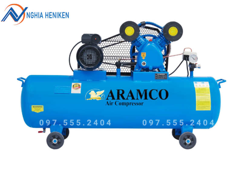 Máy nén khí dây đai Aramco V-0.25/8 3HP 120L 220V