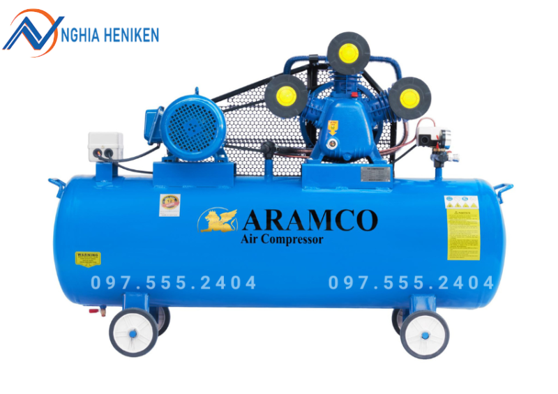 Máy nén khí dây đai Aramco W-0.36/8 4HP 120L 380V